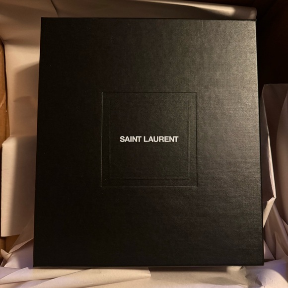 YSL Ava Sandals in Crepe Satin with Rhinestones - Picture 15 of 17